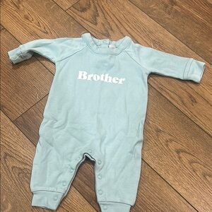 Brother Kids One Piece Footie - Light Blue